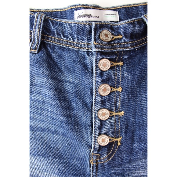 KanCan High Rise Ripped Button Fly 3.5in Distressed Jean Shorts 28 6 - Picture 5 of 10